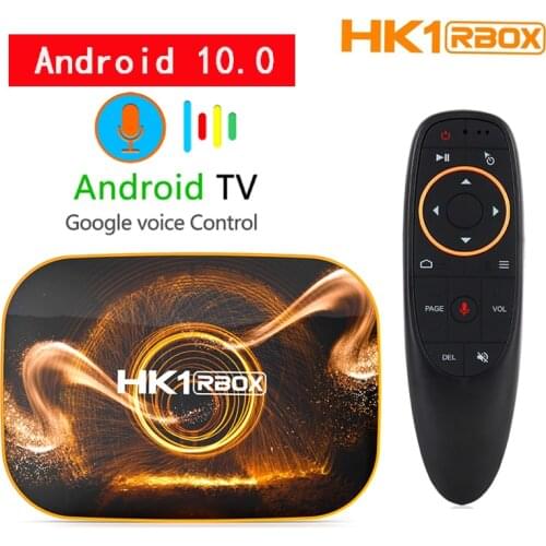Android 10.0 HK1 RBOX Smart TV Box 4GB 64GB Rockchip RK3318 4K 2.4G/5G Wifi Google Play Youtube Media player Set Top Box