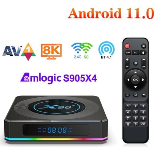 50PCS LOT X96 X4 Amlogic S905X4 Smart Android 11 TV Box 8K HD YouTube 4GB RAM 32GB 64GB ROM 2.4G 5G Wifi BT 1000M