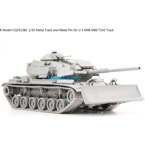 R Model #35138C 1/35 Metal Track and Metal Pin for U S M48 M60 T142 Track