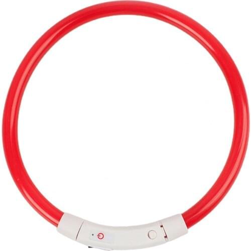 50% Hot Sale LED Dog Collar Rechargeable Luminous USB Charging Puppy Light up Collar for Outdoor Dog Accessories