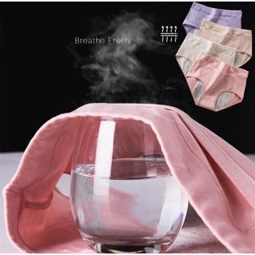 1PC Leak Proof Panties Cotton Menstrual Period Physiological High Waist Warm Waterproof Breathable Underwear Women Ladies Briefs