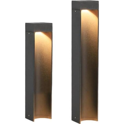 40/60CM Outdoor Garden Lawn Lamp Waterproof Modern Aluminum Bollards Light Villa Courtyard Patio Pathway Landscape Pillar Light