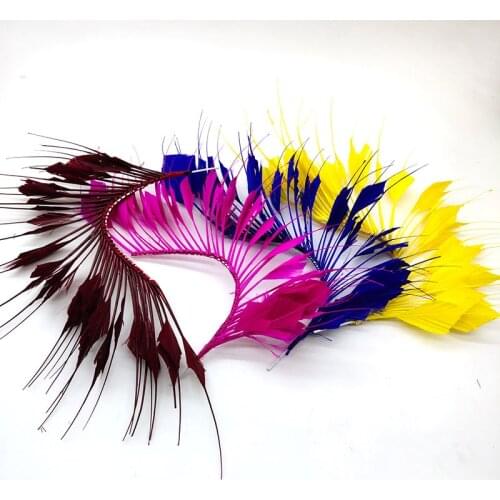 New 1pcs goose feather wedding brooch length about 30CM feathers flower headdress wedding party decoration feathers for crafts