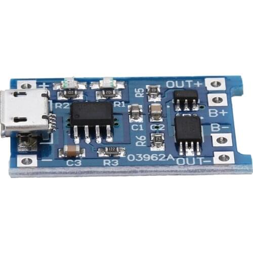 10Pcs TP4056 Micro USB 5V 1A 18650 Lithium Battery Charging Protection Board TE585 Lipo Charger Module