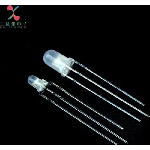 3mm 5MM mist red blue red green dual color LED cathode-negative/cathode-positive LED, 1000 PCS