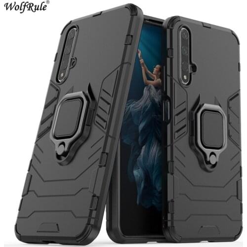 Cover Huawei Honor 20 Case Ring Holder Armor Bumper Protective Back Phone Case For Huawei Honor 20 Cover Funda 6.26