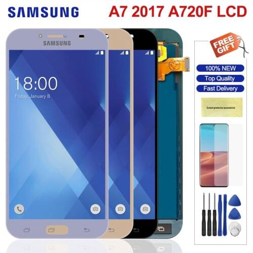 100% Tested Lcd For Samsung Galaxy A7 2017 A720 A720F A720S Lcd Display Touch Screen Digitizer Assembly For Samsung A720 Screen
