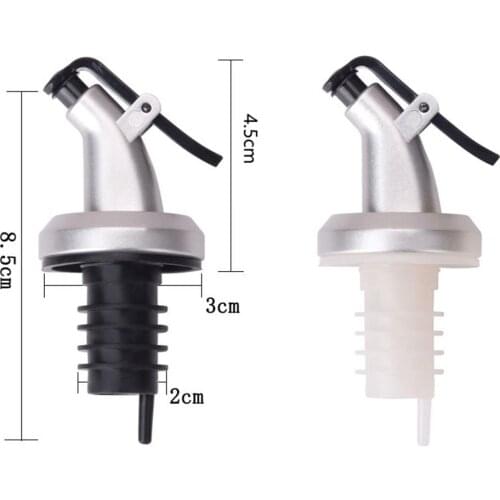 Eco-Friendly Liquid Dispenser Flip Top Oil Wine Vinegar Bottle Cap Stopper Pourer Tap Faucet Bartender Bar Kitchen Accessories