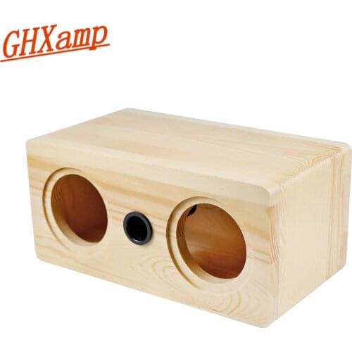 GHXAMP Wooden Speakers Box 3 Inch Full Rnage Speaker Shell Empty Body For 2.0 Hifi Home Theate Loudspeaker Case 1PC