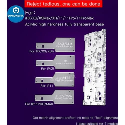 I2C 7 IN 1 Lattice Alignment Calibrator for iPhone X- 11 ProMax Hardness Aluminium Alloy Face Lattice Repair Positioning Fixture