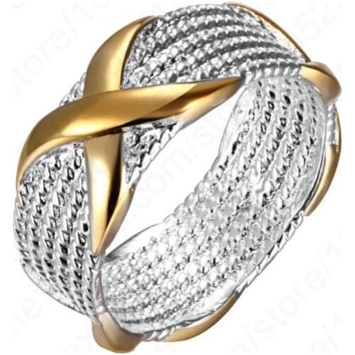 Pretty Fashion 925 Sterling Silver Finger Rings Size 7&8 For Choice Cheap Sale Woman Man Unisex Jewelry