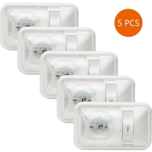 Upgraded Super Bright 12V Led RV Ceiling Dome Light RV Interior Lighting with Dimmer Switch for Trailer Camper Car RV Boat