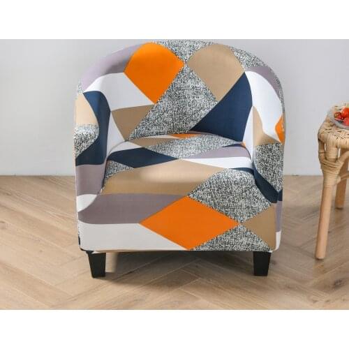 Single sofa sofa set European style print elastic all inclusive chair set Internet cafe cafe hotel decorative home items