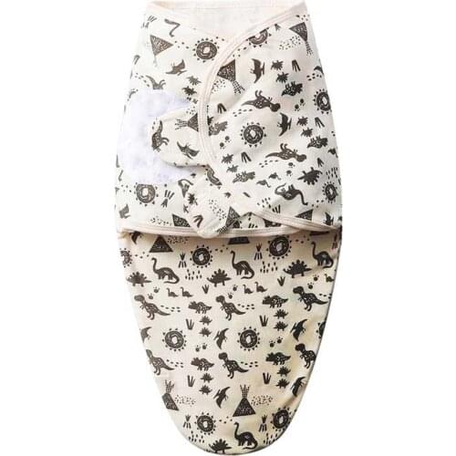 Baby sleeping bag newborn envelope cocoon wrap swaddle soft 100% cotton 0-6 months sleep blanket