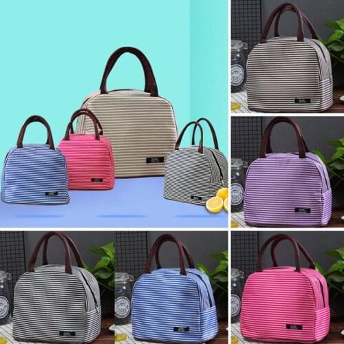 Cooler Insulated Canvas Picnic Portable Lunch Bag Box for unisex Thermal Food UK