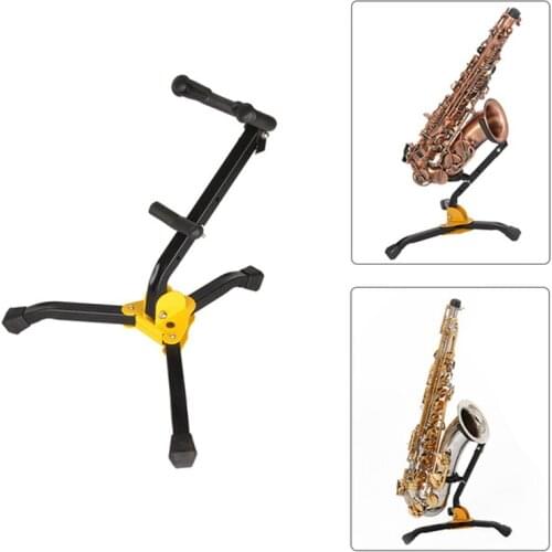 Foldable Tenor Saxophone Stand Alto Sax Metal Floor Stand Tripod Holder Woodwind Instrument Accessories