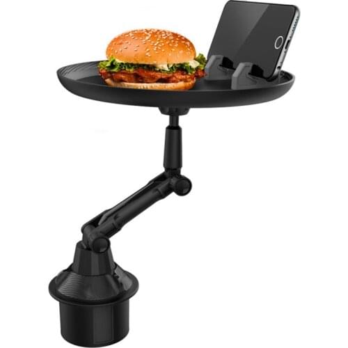 Universal SUV Truck Car Cup Holder for Mobile Phone Meal Snack Drink Food Tray In Car Foldable Adjustable Folding Table Desk