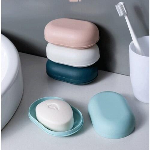 1pcs Hole-Punched Soap Box Cute Soap Box Household Travel Portable Soap Holder Toilet Soap Dish Rack