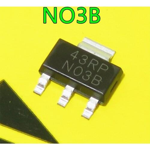 10pcs/lot LM1117IMPX-ADJ SOT223 N03B NO3B IC REG LIN POS ADJ 800MA SOT-223 LM1117IMP-ADJ