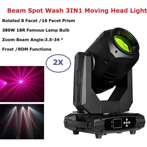 380W 18R Lyre Moving Head Light Beam Spot Wash 3IN1 Moving Head Stage Light Party Dj Laser Light Disco Night Club Party Machine