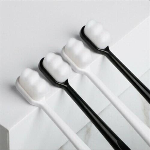 6PCS Super-Soft Micro-Nano Toothbrushes For Sensitive Gums Manual Deep Cleaning Tooth Brush W/ Clear Case Oral Care Tools