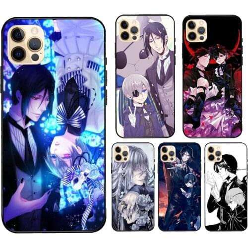 Black Butler Kuroshitsuji Case For iPhone 12 Pro Max mini XS XR SE 2020 6S 7 8 Plus Coque For iPhone 11 Pro Max