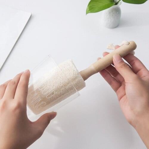 Cup Brush Kitchen Cleaning Tool Loofah Cup Brush Bottle Tea Coffee Glass Cup Cleaning Brush 360 Degree Cleaning Supplies
