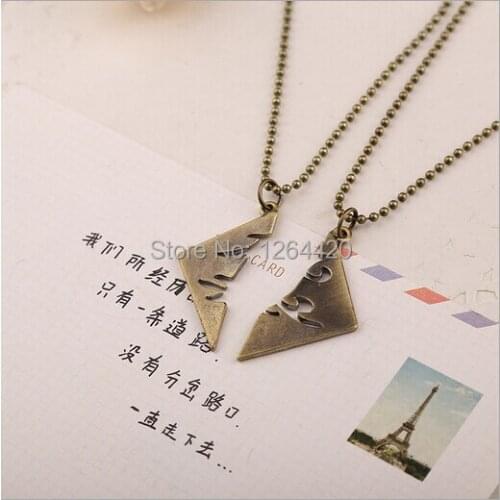 Euro-American Movie Jewelry The Mortal Instruments:City of Bones Personality Necklace Alloy Chain Necklace For Lovers 20sets/lot