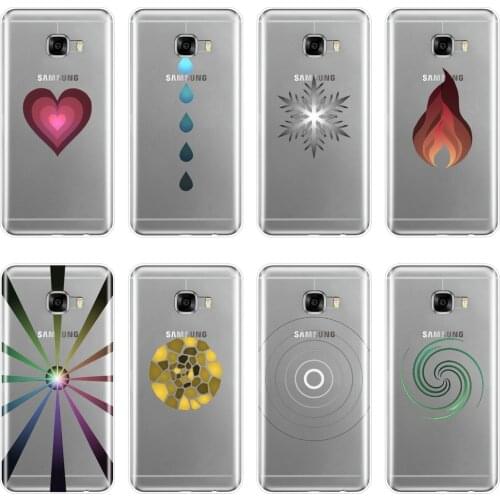 Heart Flame Art Aesthetic Drip Back Cover For Samsung Galaxy C9 C7 C5 Pro Soft Silicone Phone Case For Samsung Galaxy C5 C7 C8