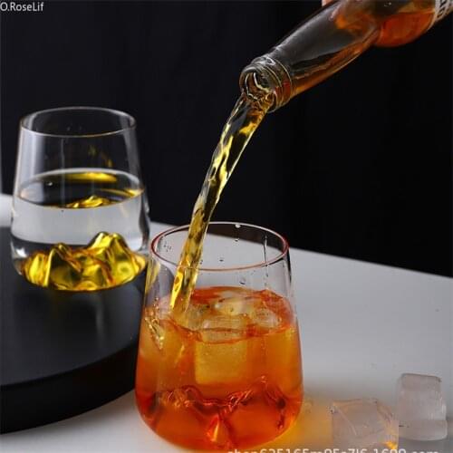 Colorful Volcano Glass Simple Wind Birthday Valentines Day Christmas Preferred Gift Water Cup Drink Cup