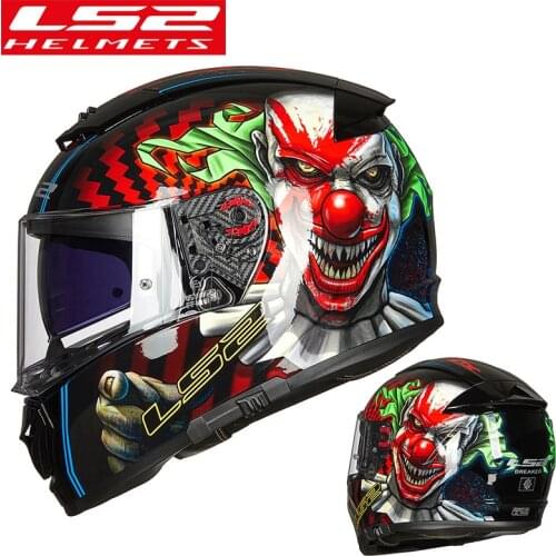 LS2 full face helmet motorcycle helmet casco moto capacetes de motociclista double lens capacete FF390