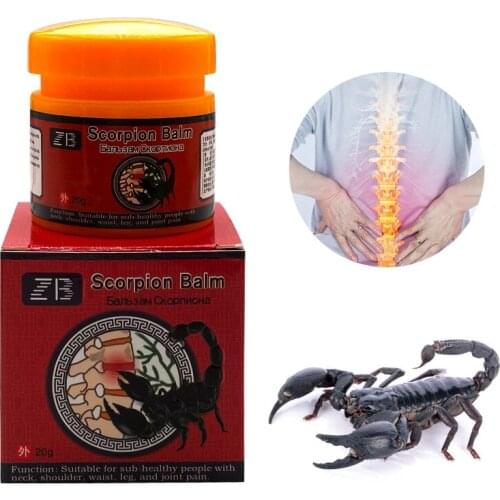 Chinese Scorpion Venom Medical Cream Plaster Pain for Joint Back Knee Rheumatism Arthritis Pain Relief Sprain Bruise Bone Balm