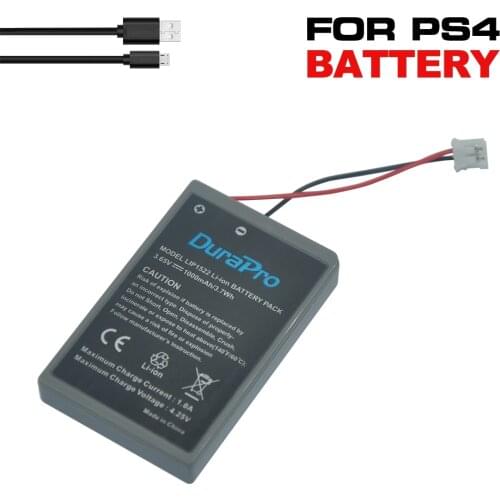 2Pc LIP1522 New Rechargeable Lithium ion Battery Pack for Sony Playstation PS4 Controller GamePad with USB Charging Cable