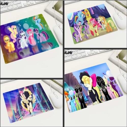 XGZ Office Uniform DIY Custom Cartoon Mouse Pad My Little Pony Family Desk Decoration Small Mat Notebook Game Player Mousepad