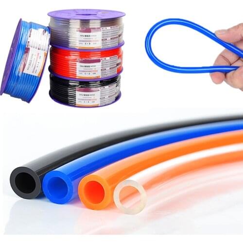 5M 10M pneumatic tube air tube assembly hose 4 * 2.5mm 6 * 4mm 8 * 5mm 10 * 6.5mm 12 * 8 14 * 10mm PU tube air compressor hose