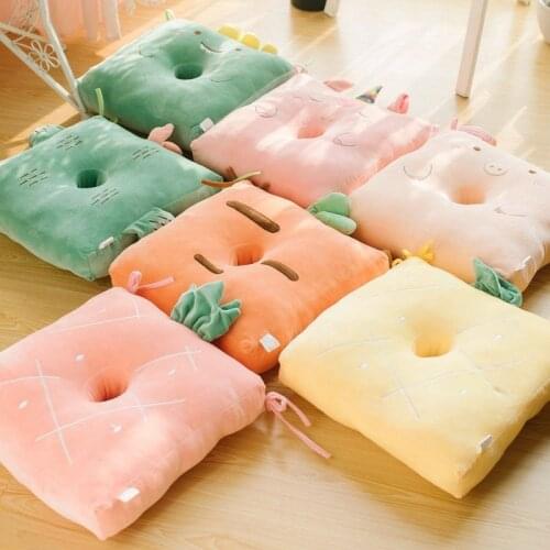 Fruit cushion car cushion hollow nap pillow office multi-functional chair cushion holding pillow simple winter warm ass pad
