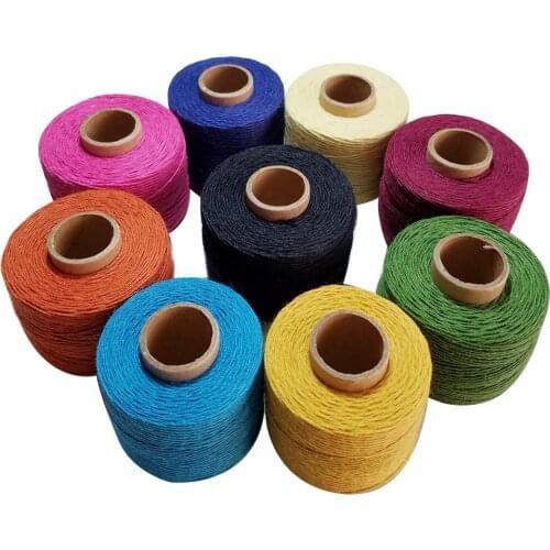 Colourful 100% Linen thread 120m/roll twine cords for sewing Knitting embroidery crochet accessory DIY