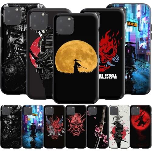 Samurai Silicone Case for Apple iPhone 13 12 Mini 11 Pro XS X XR Max 8 7 6S 6 Plus SE 5S