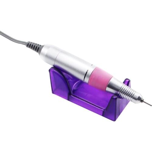 1pcs Purple Plastic Electric Nail Craft Drill File Bit Manicure Machine Pen Holder Stand For Nails Art