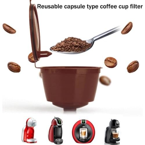 1PCS Coffee Machine Reusable Capsule Coffee Cup Filter For Nescafe Refillable Coffee Cup Holder Pod Strainer for Dolce Gusto
