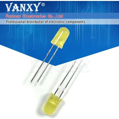 100pcs Yellow light-emitting diodes Yellow turn Yellow 5mm led