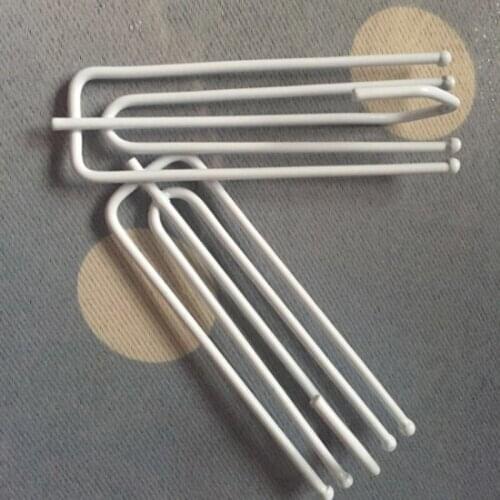 15pcs Anti-rust Stainless Curtain Hooks Metal DIY Curtain Holder Accessories Hooks for Curtain Poles