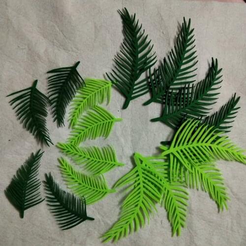 16pieces ZYOKRA Brand Design Mixed Big Small Green Leaf Felt Fabric handmade Nonwoven Decoration DIY Felt Fabric