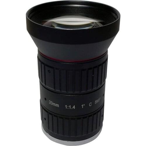 20mm F1.4 C Mount 1" 8Mega 4K CCTV Lens Industrial Machine Vision Lens for C Mount HD Camera SL-C2014M
