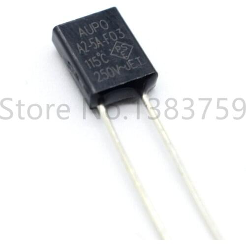 20pcs AUPO Square Thermal Fuse A2-5A-F 115 degrees 5A 250V RH115