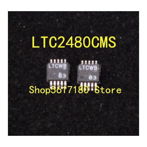 5PCS/LOT NEW LTC2480CMS LTC2480HMS LTC2480 MARKING LTCWB MSOP10 IC