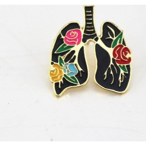 European and American fashion glaze left and right atrium heart brooch collar needle badge clothes needle wholesale