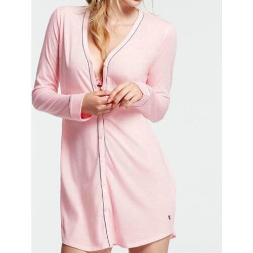 CFYH New Fashion Brand CottonPajamas Spring Summer Women Pijamas mujer Knitted Cotton Robes