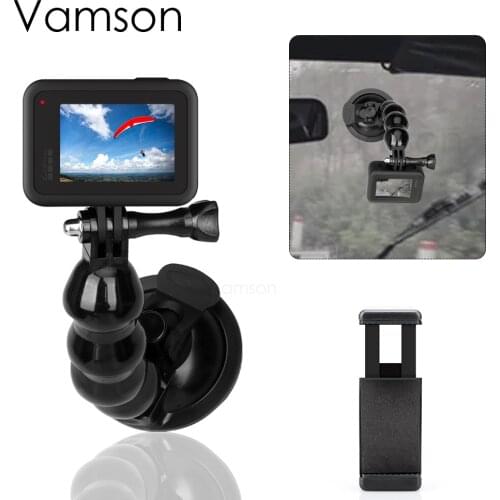 For Gopro Hero 8 7 6 5 Black Action camera for DJI OSMO Accessories Adjustable Car Suction Cup Adapter Window Glass Mount