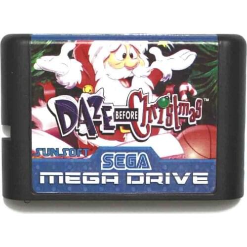 Daze Before Christmas 16 bit MD Game Card For Sega Mega Drive For Genesis